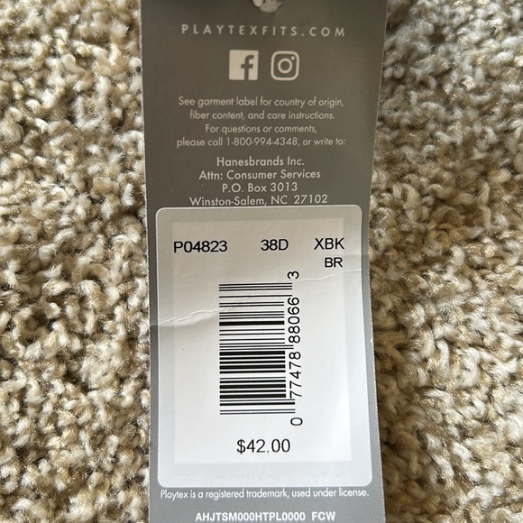 Playtex 38D Full Coverage Underwire Shaping Bra - Picture 10 of 10